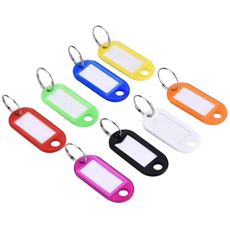 100 шт. цветные этикетки для ключей брелок разные цвета | Дом и сад