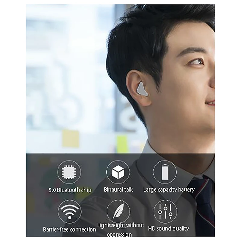 

A10Pro Wireless Earphones Bluetooth Headphones Noise Reduction Sport Headset with Charging Box