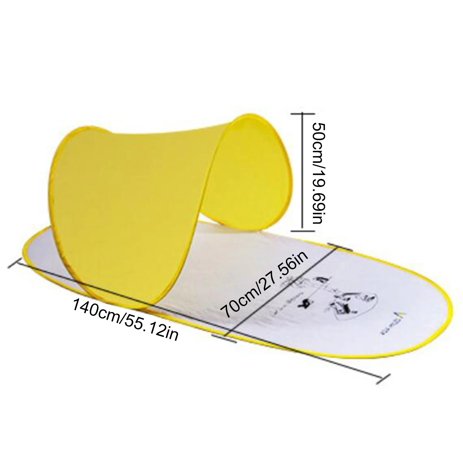 

Beach Tent Pop-up Tent Summer Sea Sun Shelters Outdoor Camping Sunshade Beach Awning Tent UV-protecting Sunshelter Toys