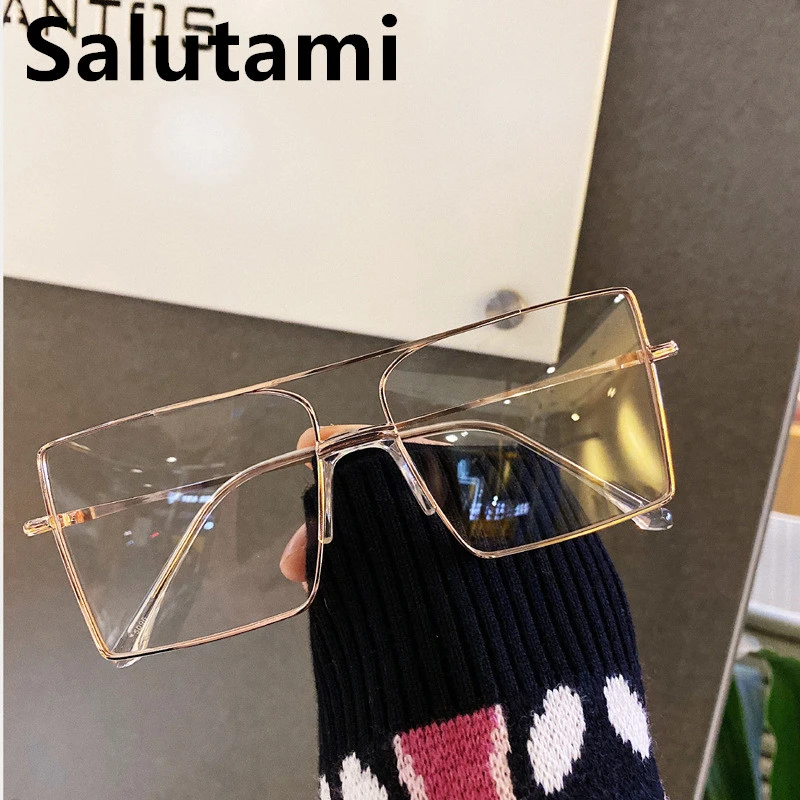 Оправа для очков Мужская и женская квадратная с двойным лучом | Аксессуары одежды