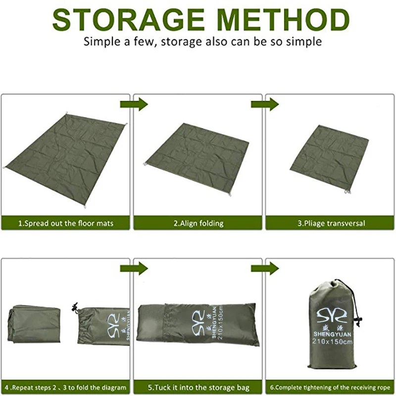Портативный складной Сверхлегкий карманный коврик для кемпинга сна пикника