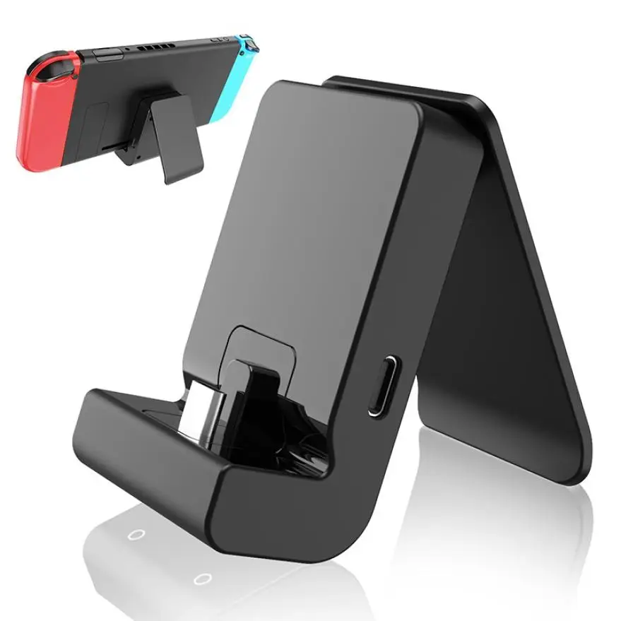 

Nintendo Switch Charging Base NS Back Clip Holder Charger Portable Switch Game Accessories Adjustable Angle Playing Charger