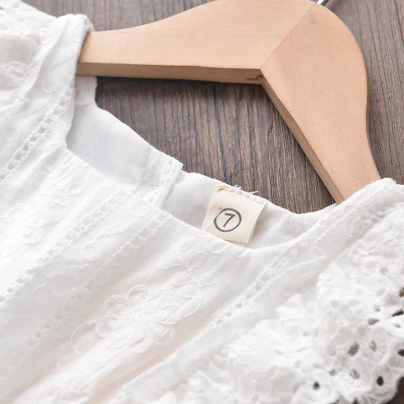 Платье для девочек новинка 2022 летние детские Платья с цветочным рисунком одежда