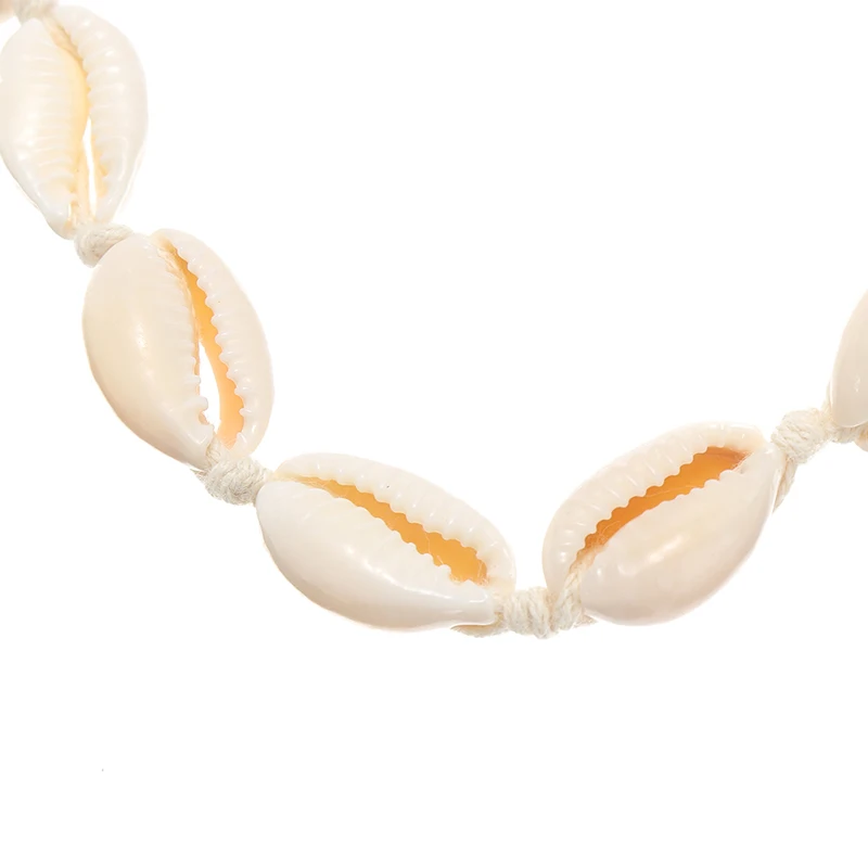 Новое ожерелье Cowrie из ракушек чокер натуральных морских для океана пляжа