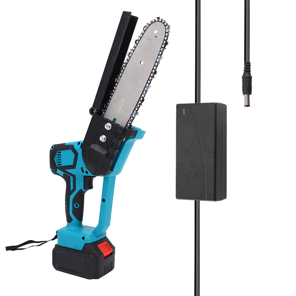 

Portable 8inch Guide Plate Electric Pruning Saw Small Wood Spliting Chainsaw One-handed Woodworking Tool for Garden Orchard