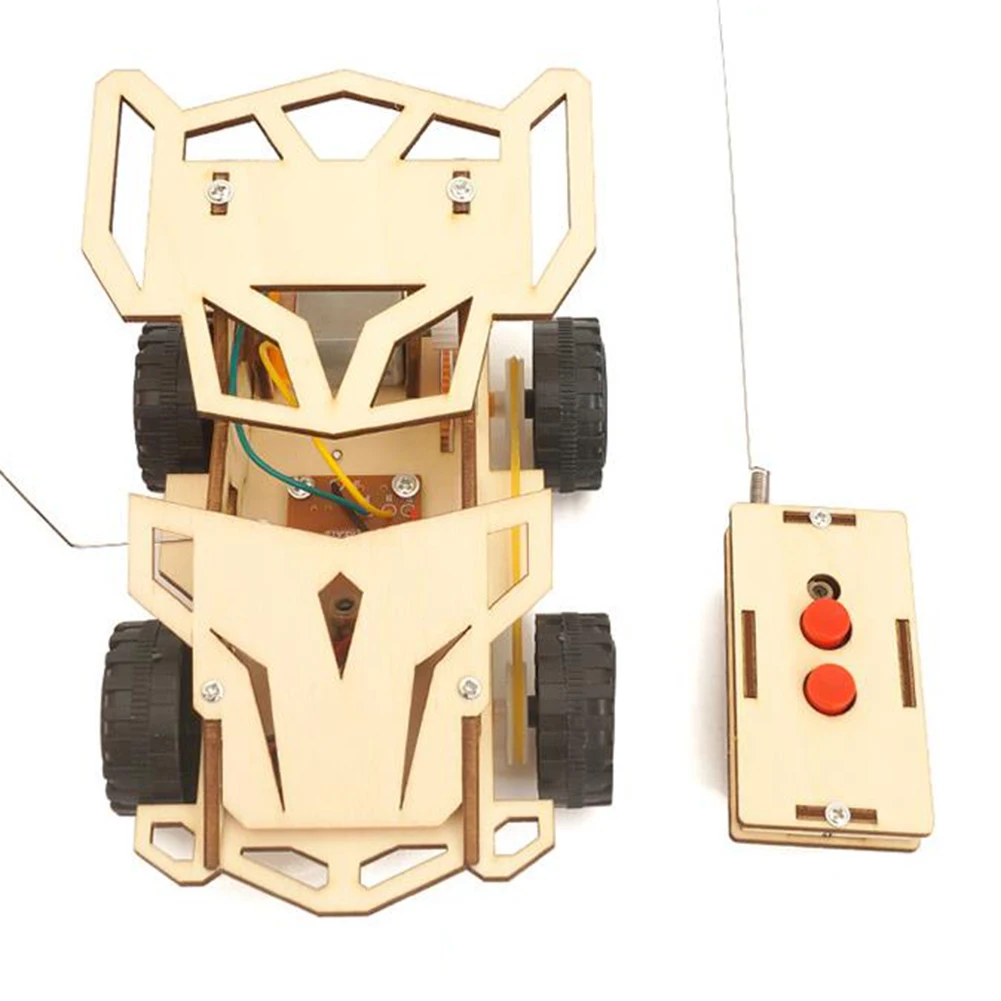 Детская Беспроводная Модель гоночного автомобиля DIY набор для научных