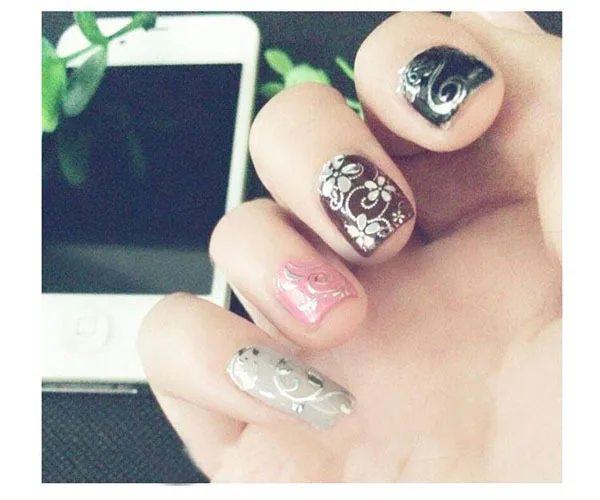 108 шт. гель лак наклейки для ногтей Наклейка Дизайн украшения Маникюр 3D цветок