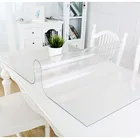 Водостойкая прозрачная скатерть прямоугольник кухонный обеденный стол покрытие маслостойкая Скатерть мягкое стекло ПВХ журнальный столик коврик