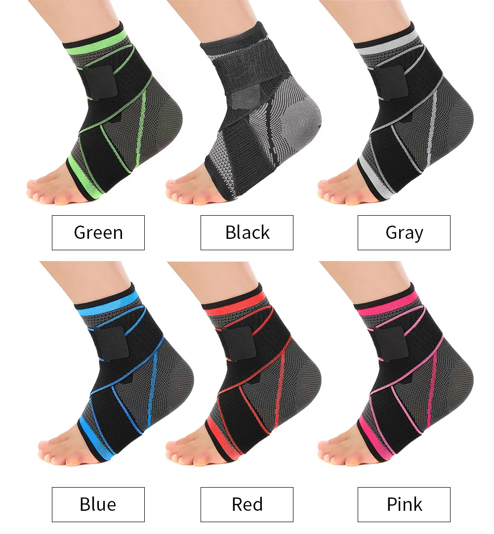 1 шт. защитный фиксатор голеностопа эластичные компрессионные нейлоновые ремни с