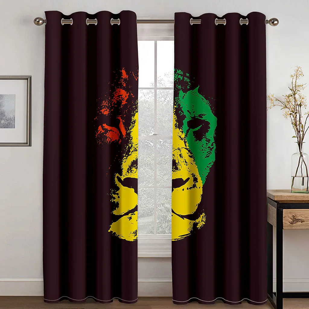 

Home Living Room Shade 90% Decorative Curtain Trendy Dragon Pattern Home Textile Decoration Bedroom Grommet Top Curtains
