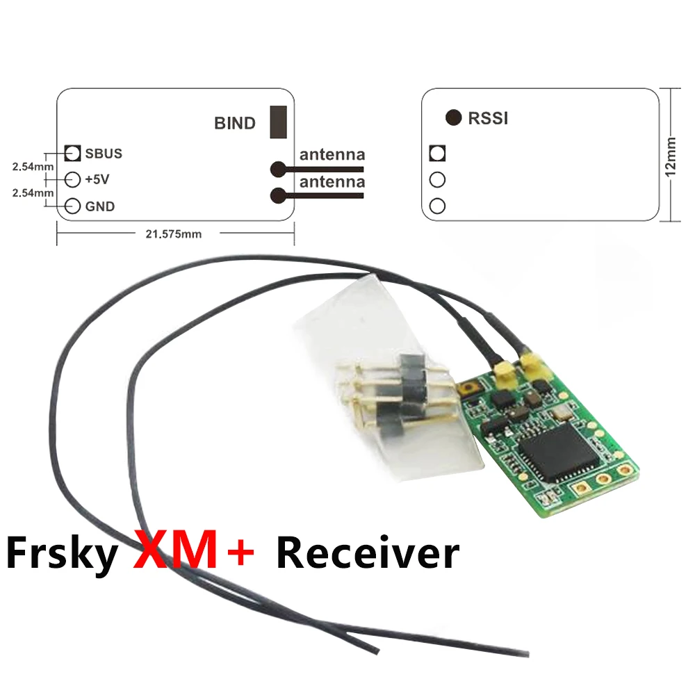 Приемник Frsky XM / + Plus 16CH 3 5-10V PWM RSSI Failsafe RC для домашнего квадрокоптера FPV | Игрушки и