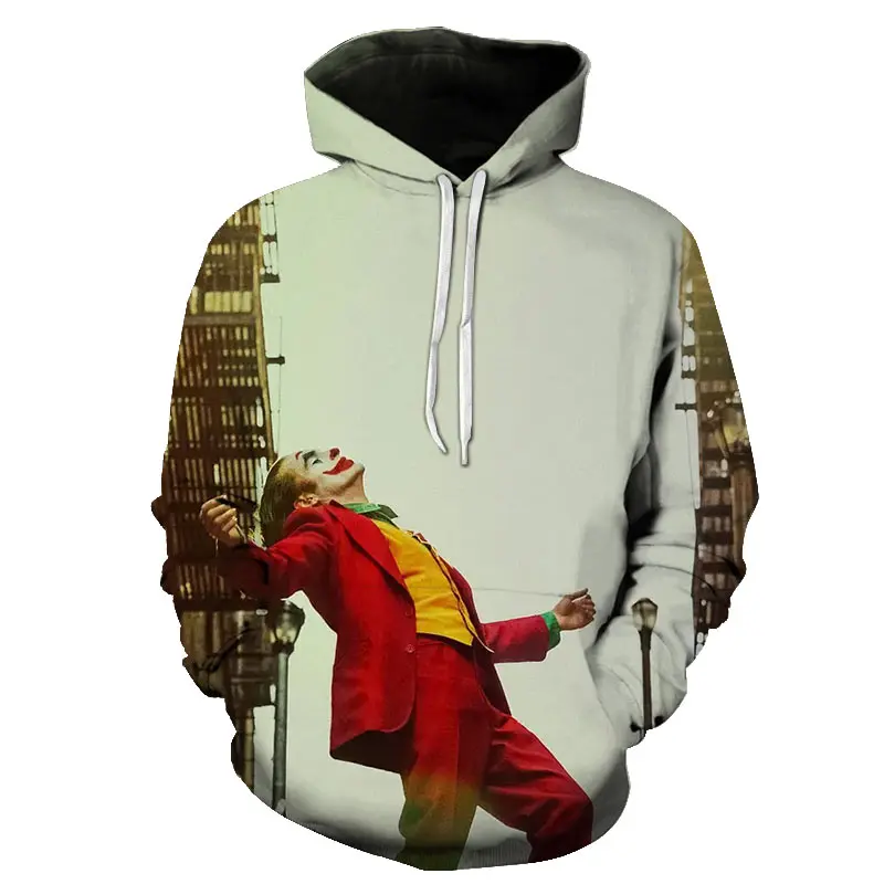 Новинка 2019 Джокер мужская толстовка с капюшоном 3d принт пуловеры модные