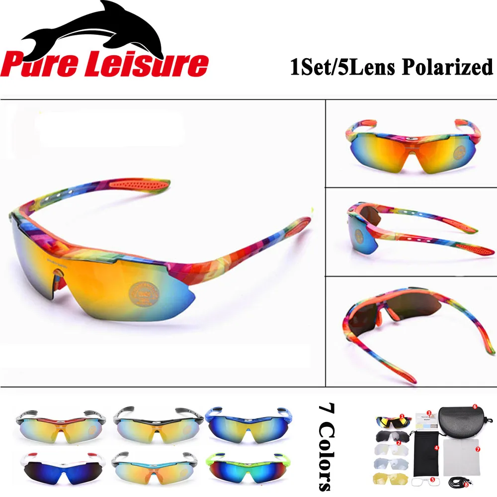 Разноцветные поляризационные очки с защитой от УФ лучей для рыбалки Brille Occhiali Da Sole