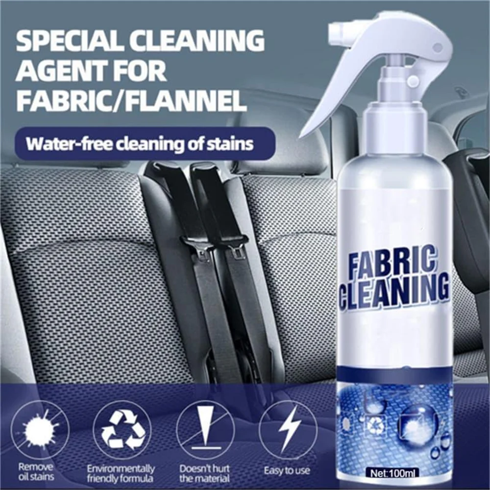 

100ml Car Interior Fabric Cleaning Agent Ceiling Cleaner Leather Woven Multifunctional car cleaner Roof Dash Water-free Cleaning