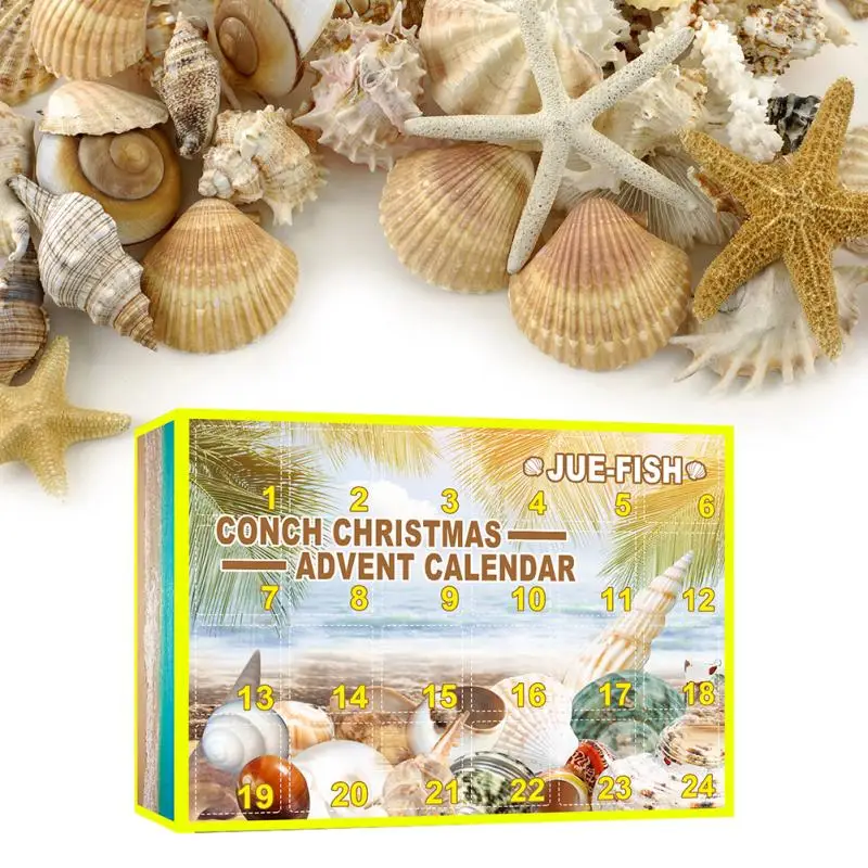 

24 Day Christmas Advent Toys Kit Children's Birthday Toy Christmas Gifts Conch Kid Toys Blind Box Holiday Home Decoration Hot