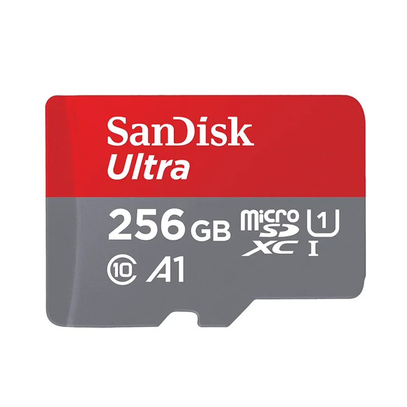Оригинальная карта памяти SanDisk Ultra Micro SD SDHC Class 10 16 ГБ 32 ГБ карта памяти SDXC 64 Гб 128 ГБ 200 ГБ 256 Гб 400 Гб TF карта с адаптером - Емкость: 256GB