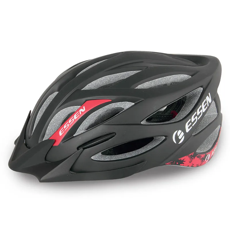 Matte Black ESSEN взрослый велосипедный шлем Mtb Горный шоссейный гоночный шлем Casco Ciclismo велосипедный шлем Спортивная умная Кепка acete da bicicleta - Цвет: Matte Black