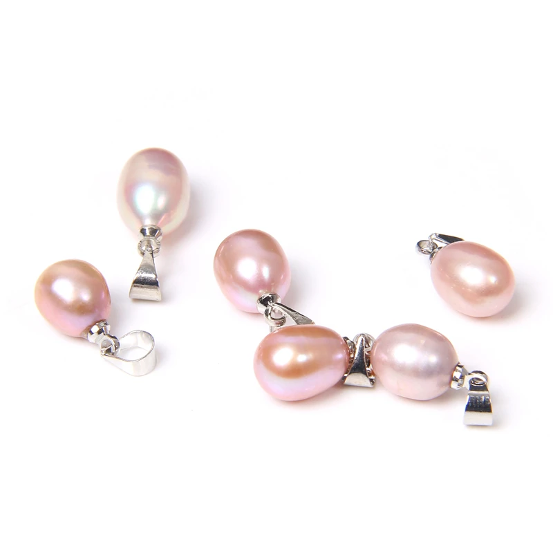 10 шт. натуральный белый розовый фиолетовый жемчужный кулон в форме капли воды