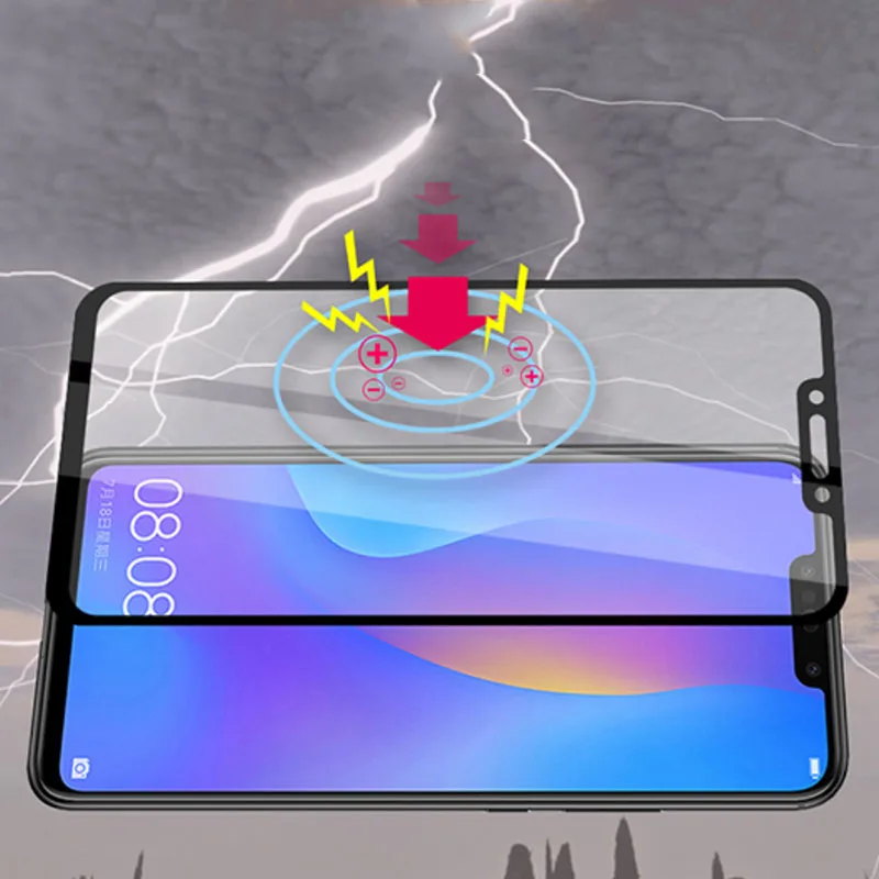 Защитное стекло для huawei p smart plus 2018 протектор экрана закаленное на psmart smar smat пленка