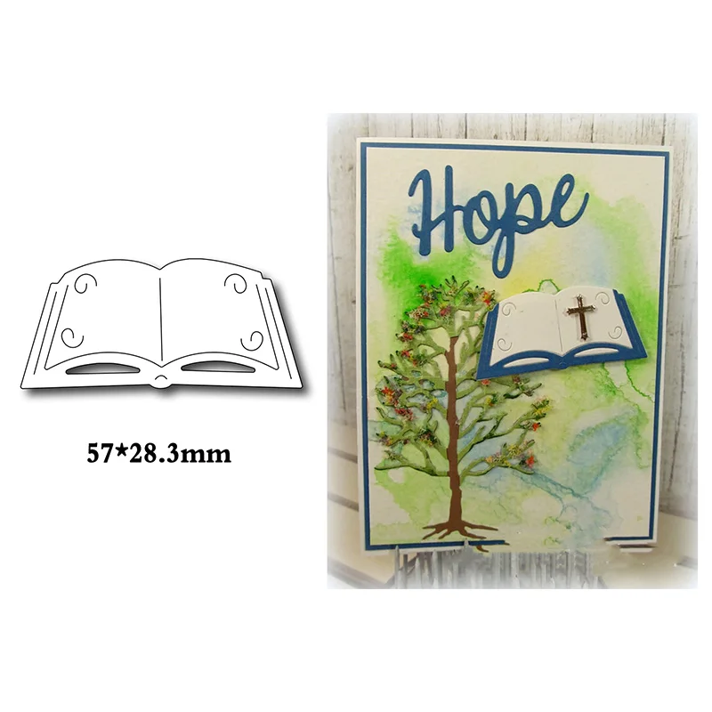 Винное стекло Книга крест молиться рука металла резки скрапбукинга для карты