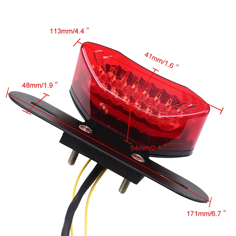 Универсальный задний фонарь POSSBAY для мотоцикла скутера 12 В|lamp lamp|lamp indicatorlamp 12v |