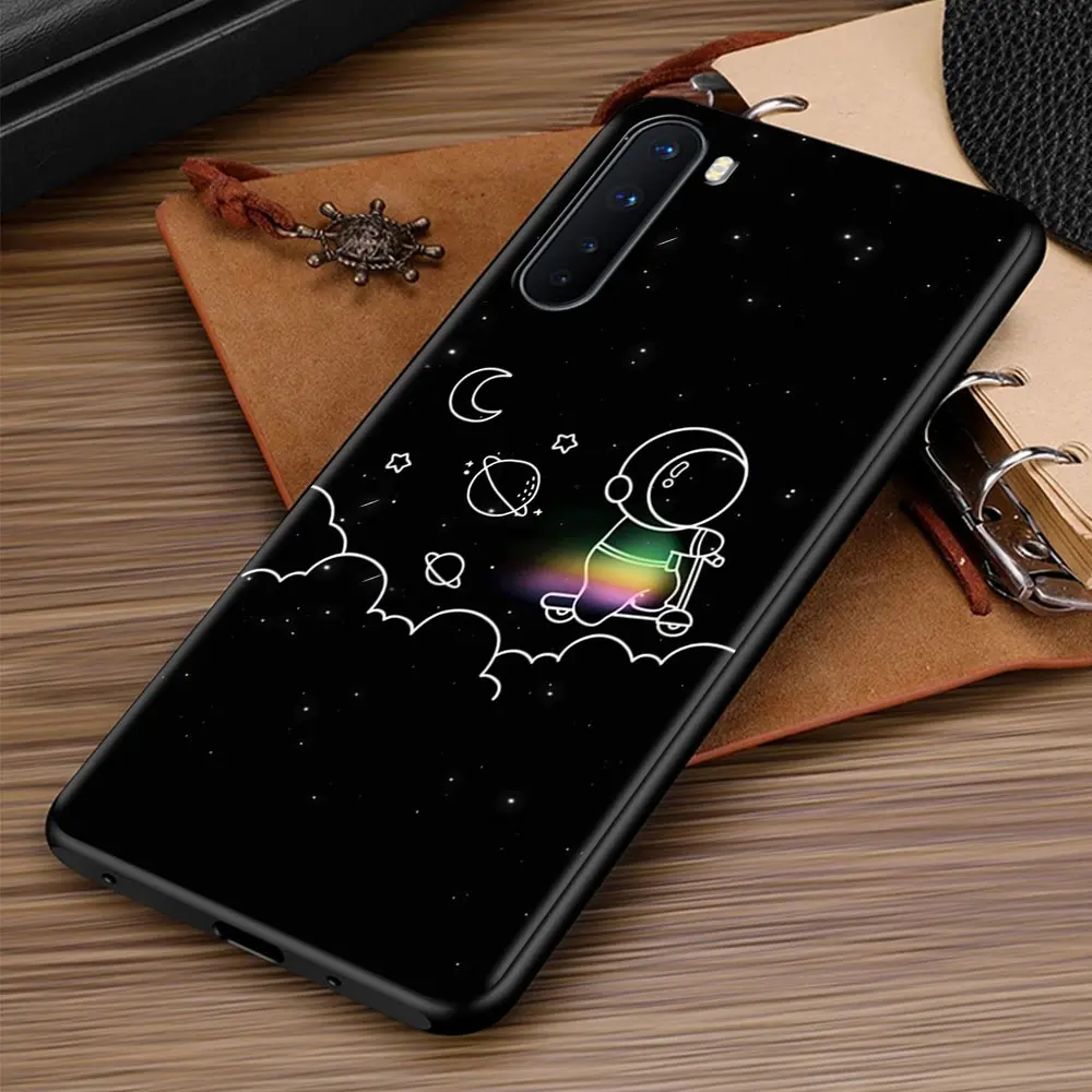 Чехол для OnePlus 8T 8 Nord N10 5G 7 9 7T 9R чехол телефона 1 + 2 N100 N200 Z черный из ТПУ Вселенной