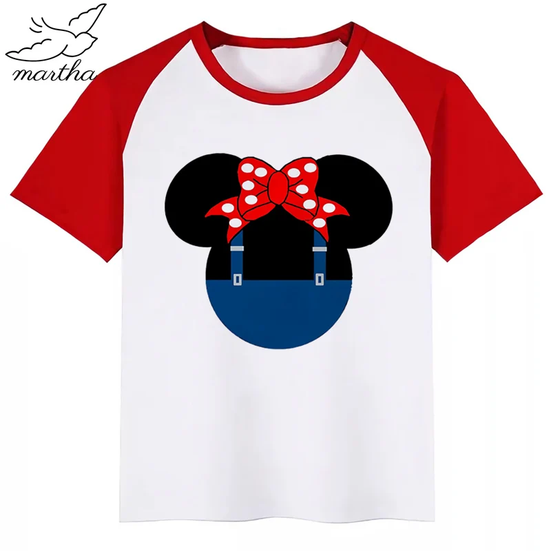 Детская забавная Футболка с принтом головы Микки Мауса детские летние топы