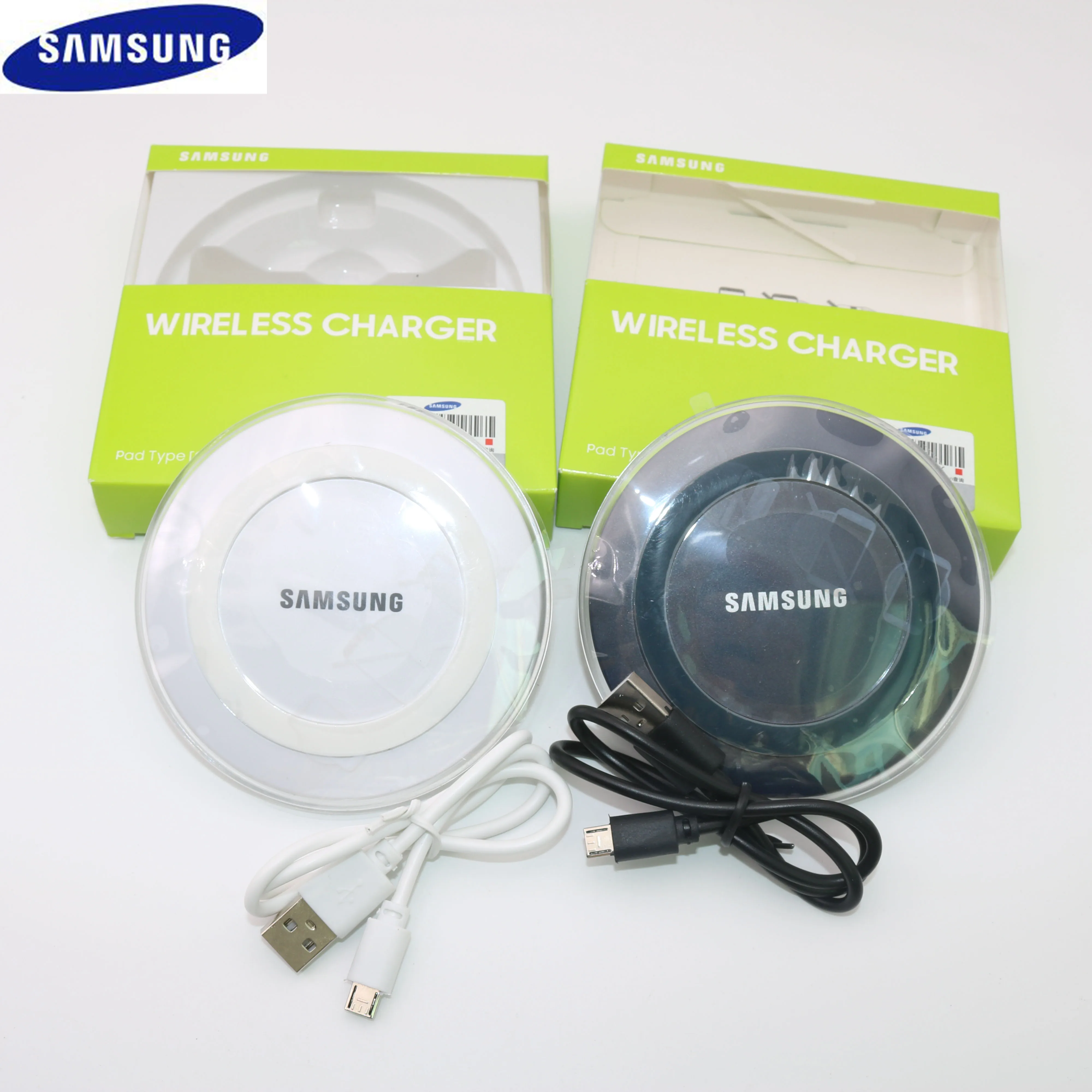 Оригинальное Беспроводное зарядное устройство Samsung 5 В/2 а QI адаптер зарядная