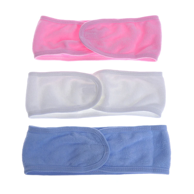 

Lady Towel Hair Band Wrap Wide Headband Spa For Bath Shower Yoga Sport Make Up RANDOM COLOR