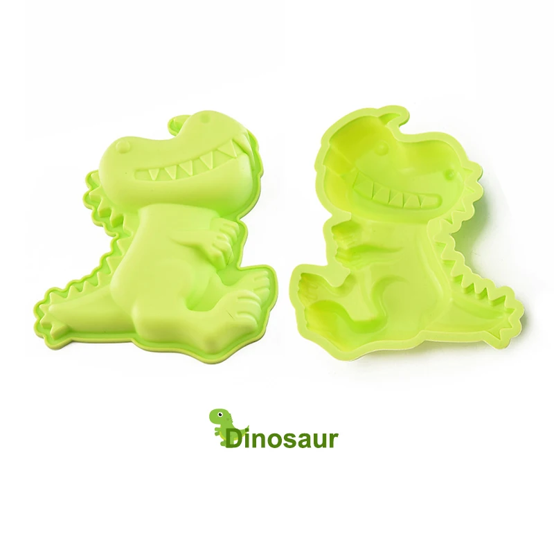 

Silicone Dinosaur Molds 3D Cake Mold Dinosaur Cake Moulds Fondant Jelly Biscuit Mold Chocolate Candy Sugar Molds Cake Decorating