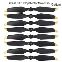 4pairs low noise 8331 quick release propellers for mavic pro platinum for dji mavic pro accessories blades prop goldensilver