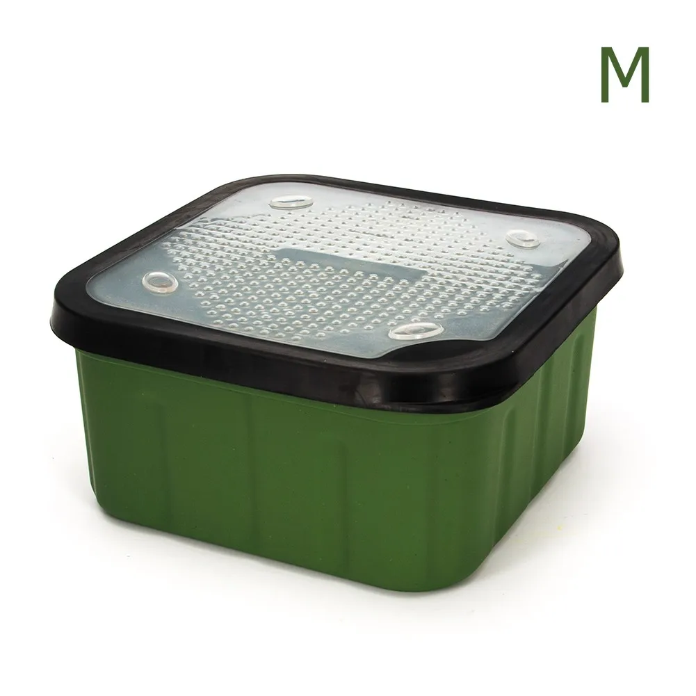 

1pcs Fishing Maggot Bait Lure Boxes Lids Live Baits Storage Box Case Bloodworms Lures Iscas Container Pesca 170x170x45/65/85mm
