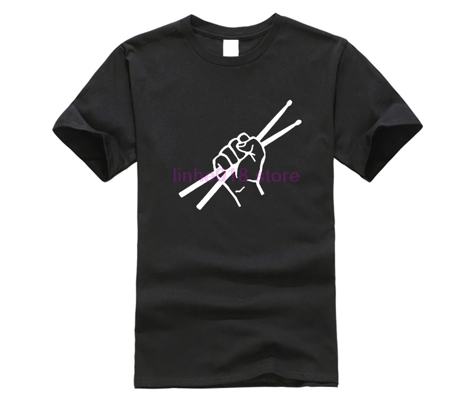 Новинка 2020 модные футболки с барабаном и летняя стильная забавная футболка