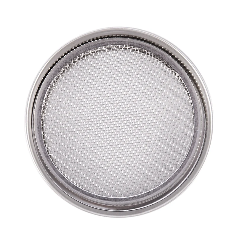 Набор крышек для банок 8 Упаковка нержавеющая сталь с широким горлышком ситечко