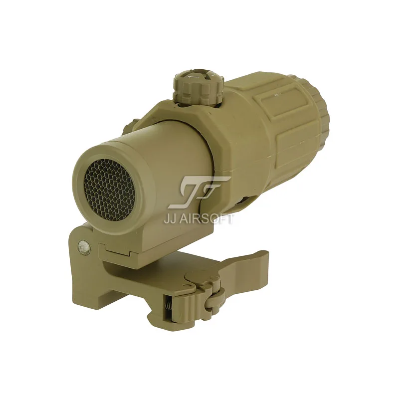 Killflash/антиблик для JJ Airsoft G33 3X лупа с переключателем на сторону STS быстрое Съемное/QD Крепление(черный/коричневый