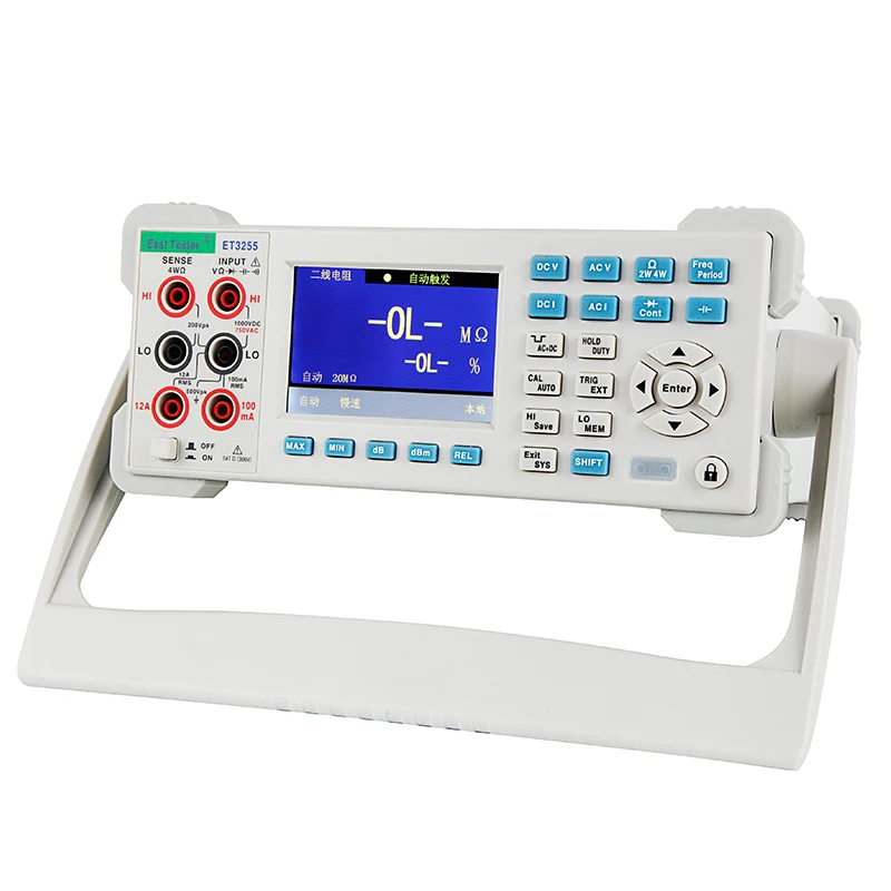 ET3255 настольный цифровой мультиметр высокой точности 5 1/2 3 ''TFT LCD USB RS232 LAN
