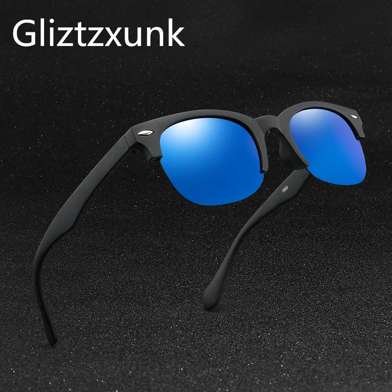 

Солнцезащитные очки унисекс Glitztxunk, поляризационные, в полуоправе, в стиле ретро, UV400