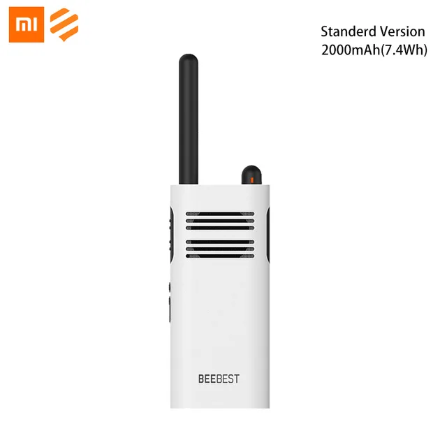 White Оригинальные переносные рации Xiaomi Beebest Xiaoyu, портативная батарея большой емкости, 5 Вт, мощная Беспроводная телефонная связь - Цвет: White