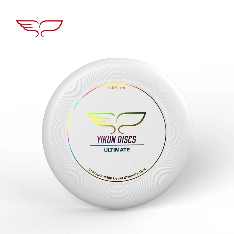 YIKUN диски, одобренный WFDF, 175g, профессиональный FlyingDisc, конечный диск, логотип UltiPro - Цвет: White-Red