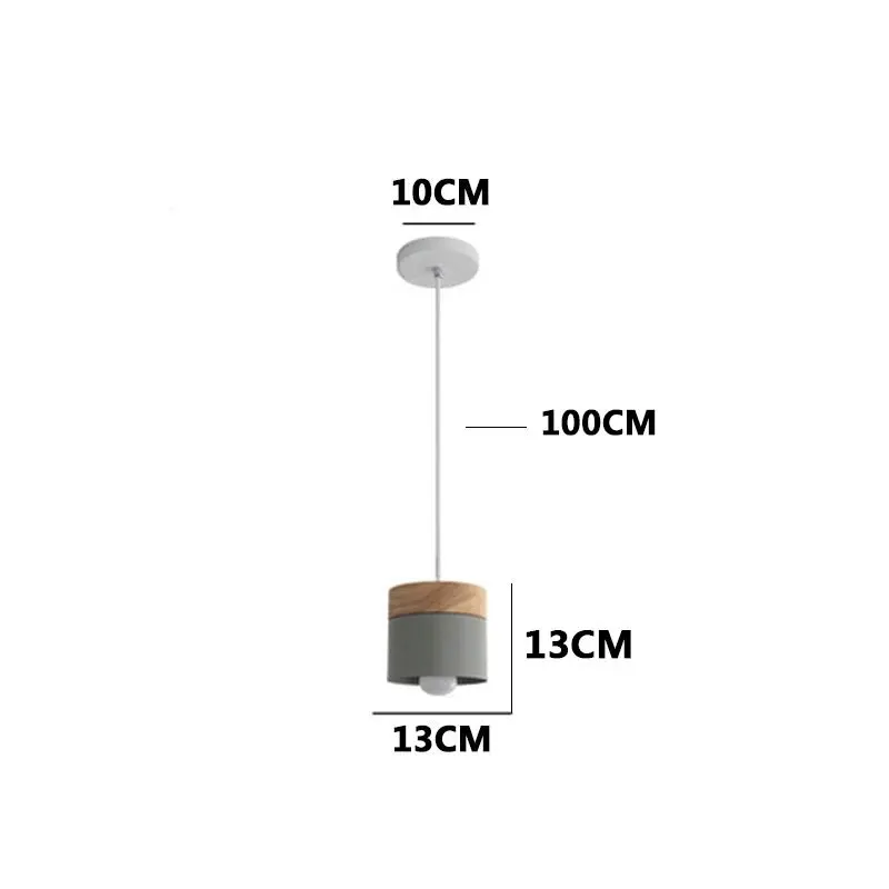 Nordic simplicity LED E27 подвесной светильник современный в виде макарона улучшение дома
