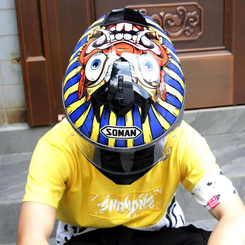 Шлем мотоциклетный Outdor для мужчин и женщин двойная линза совместима со