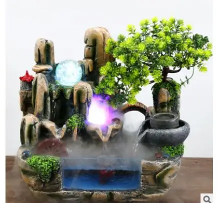 Rockery, водное украшение для дома, гостиной, настольное украшение, фонтан, аквариум для рыбы, стеклянный аквариум для дома, Прямая с фабрики