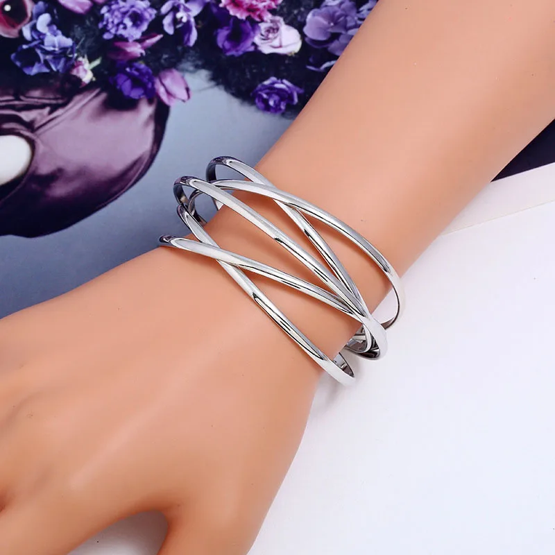 

Fashion Punk Cuff Bangles For Women Big Bohemia Indian Bracelets & Bangles Women's Female Cute Ladies Jewelry cuff bracelets