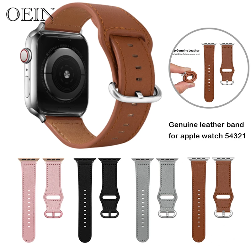 Натуральная кожа петля ремешок для apple watch band 44 мм 40 42 38 наручных часов iwatch версия