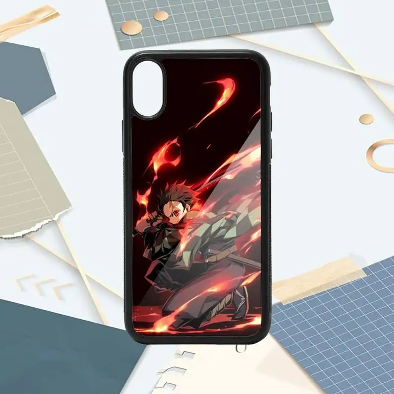 

Anime Demon Slayer Kimetsu no Yaiba Phone Case PC for iPhone 11 12 pro XS MAX 8 7 6 6S Plus X 5S SE 2020 XR