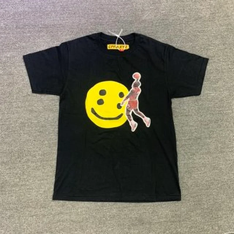 

21SS Smiling face Slam CPFM.XYZ t shirt 100% cotton men women CPFM tee gothic clothes justin bieber CPFM.XYZ t-shirts