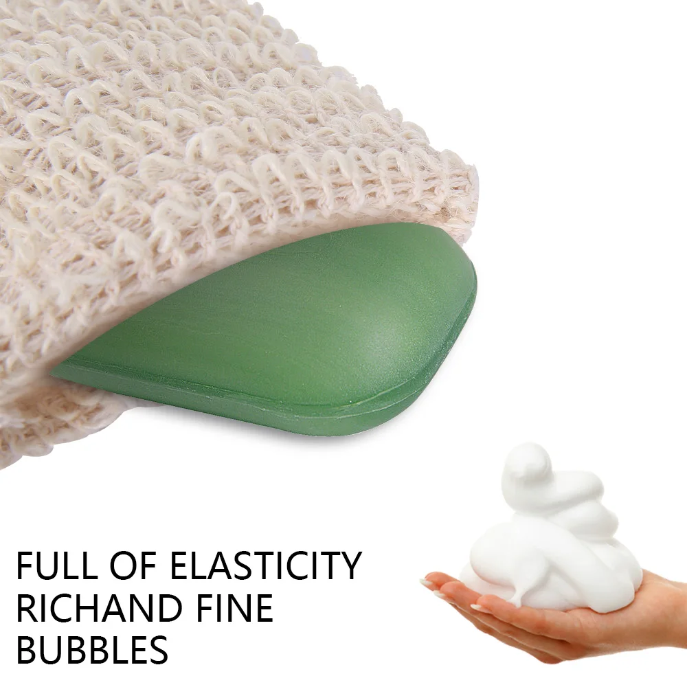 5 упаковок отшелушивающее мыло сумка из натурального льна сетка для мыла