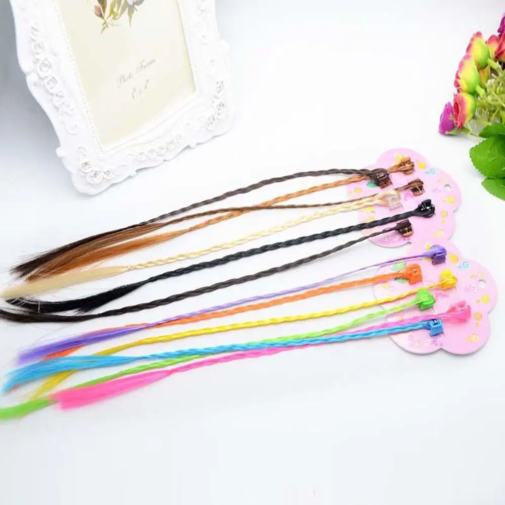 6 pc/set Colorful Wig Hair Rope Women Girls Ponytail Braiders Street Performance Styling Headdress Accessories |