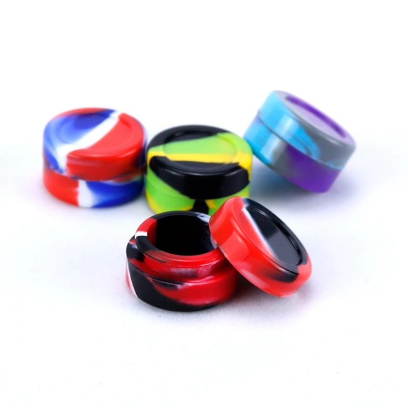 1 шт 5 мл силиконовая Емкость для воска dab электронных сигарет крем силиконовые