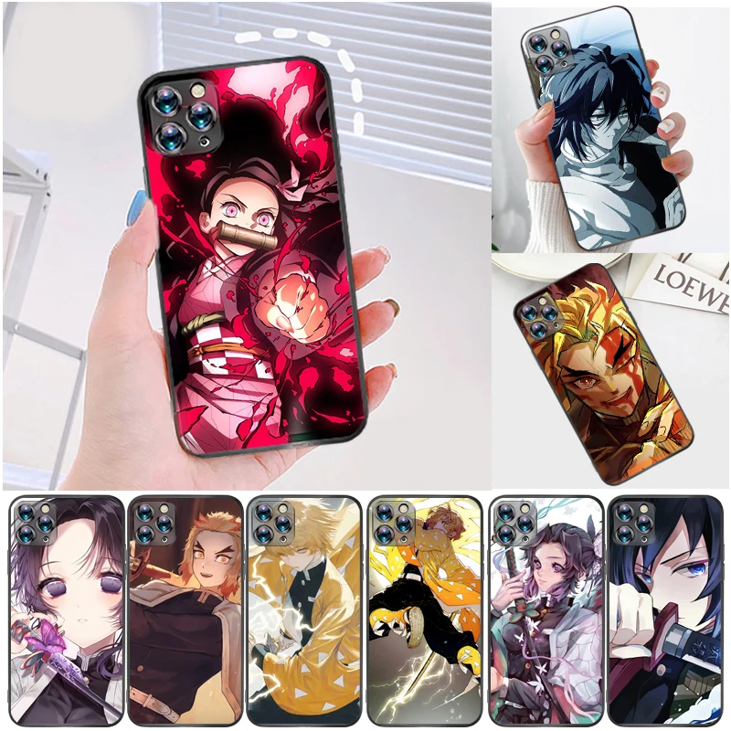

Demon Slayer Kamado Tanjirou Kimetsu No Yaiba Kamado Nezuko Agatsuma Zenitsu Phone Case For iPhone 6 6S 6Plus 7 8 Plus Carcasa